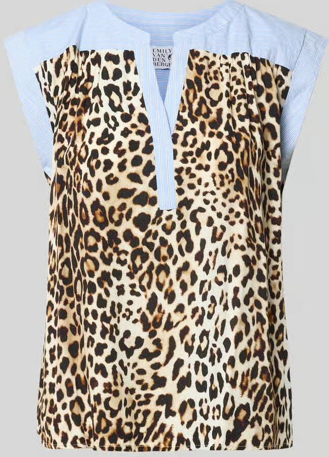 Emily Van den Bergh relaxed fit blouse van zuivere viscose met allover dierenprint - Foto 2
