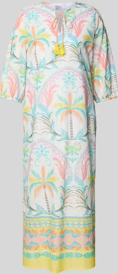 Emily Van den Bergh relaxed fit midi-jurk met druppelvormige hals - Foto 2