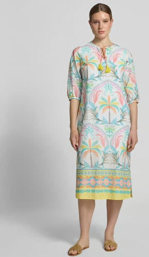 Emily Van den Bergh relaxed fit midi-jurk met druppelvormige hals - Foto 3