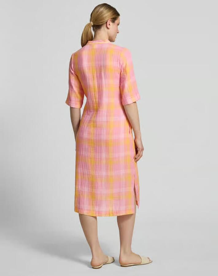 Emily Van den Bergh relaxed fit midi-jurk met tuniekkraag - Foto 2