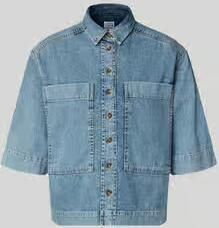 Emily Van den Bergh Relaxed Fit overhemdblouse in denimlook