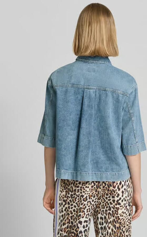Emily Van den Bergh Relaxed Fit overhemdblouse in denimlook - Foto 2