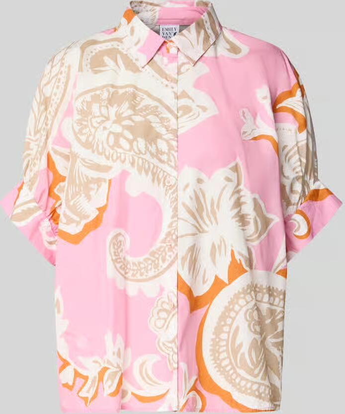 Emily Van den Bergh relaxed fit overhemdblouse met all-over paisleyprint