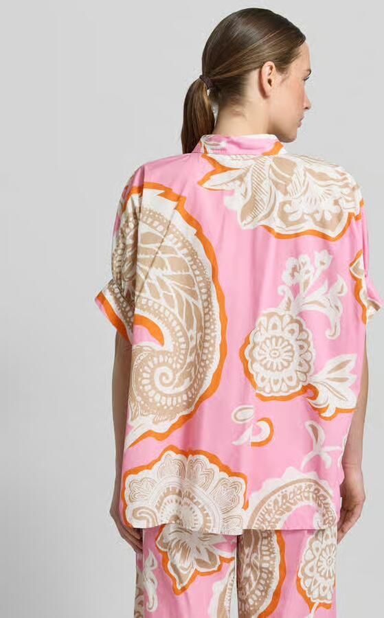 Emily Van den Bergh relaxed fit overhemdblouse met all-over paisleyprint - Foto 3