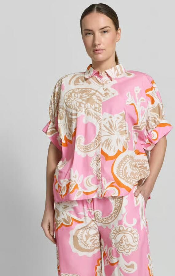 Emily Van den Bergh relaxed fit overhemdblouse met all-over paisleyprint - Foto 2