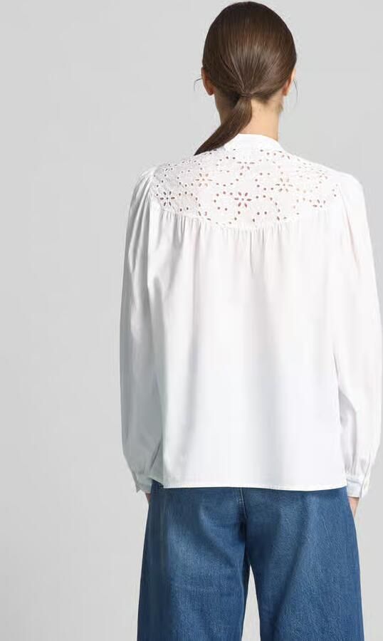 Emily Van den Bergh Relaxed fit overhemdblouse met opstaande kraag - Foto 3