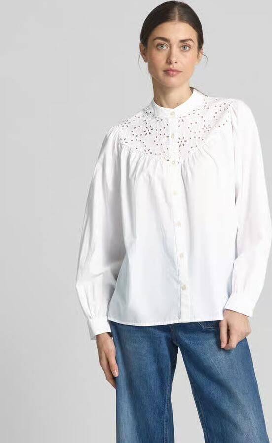 Emily Van den Bergh Relaxed fit overhemdblouse met opstaande kraag - Foto 2