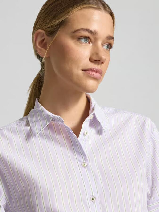 Emily Van den Bergh relaxed fit overhemdblouse met overhemdkraag