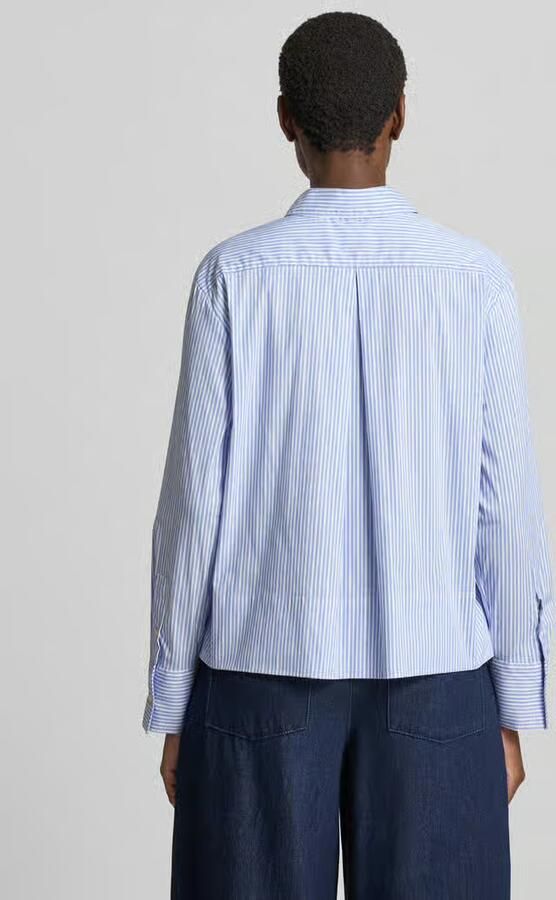 Emily Van den Bergh relaxed fit overhemdblouse van katoenmix