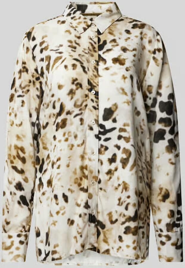Emily Van den Bergh Slim fit blouse met korte knoopsluiting - Foto 2