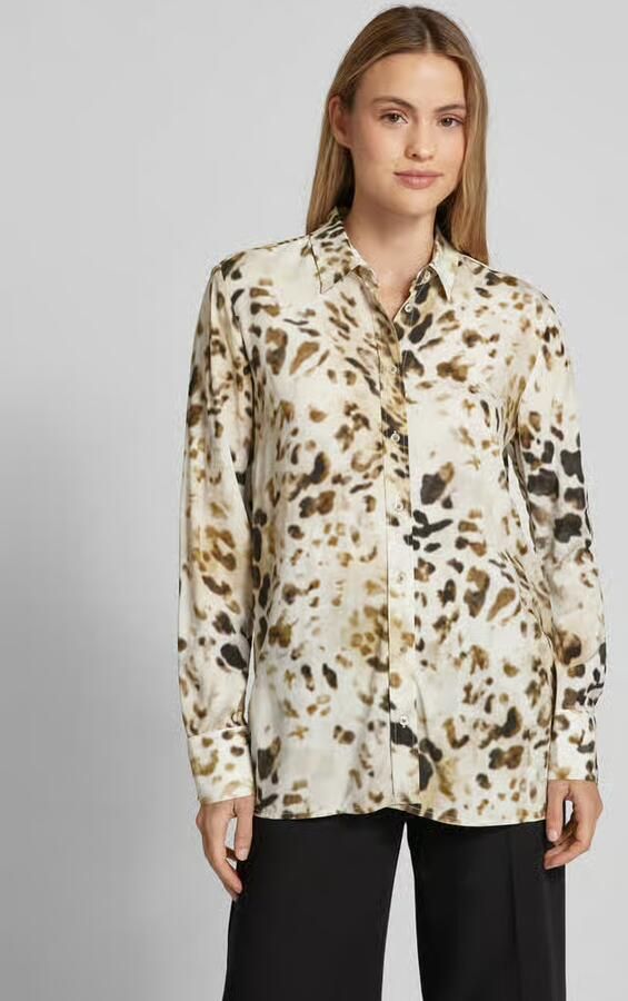 Emily Van den Bergh Slim fit blouse met korte knoopsluiting - Foto 4
