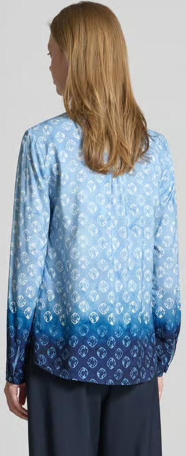 Emily Van den Bergh Slim fit blouse met tuniekkraag