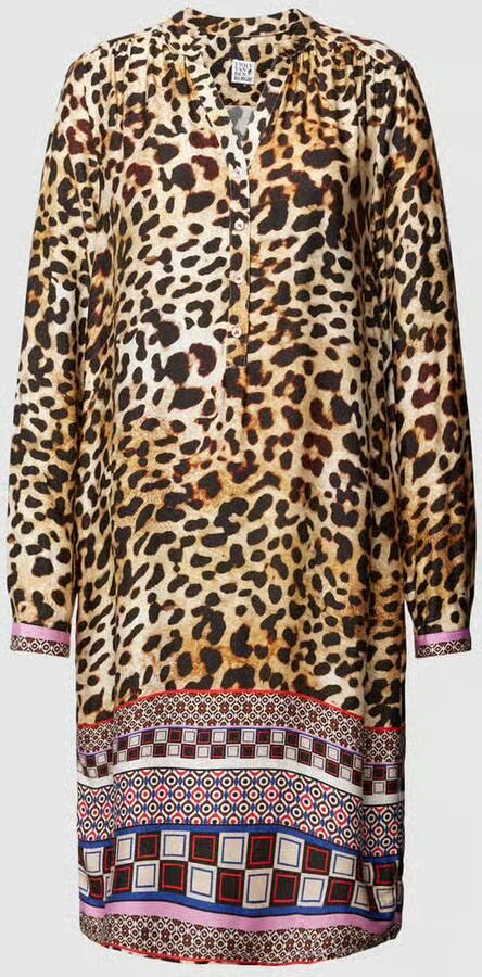 Emily Van den Bergh Tuniekjurk van viscose met dierenprint