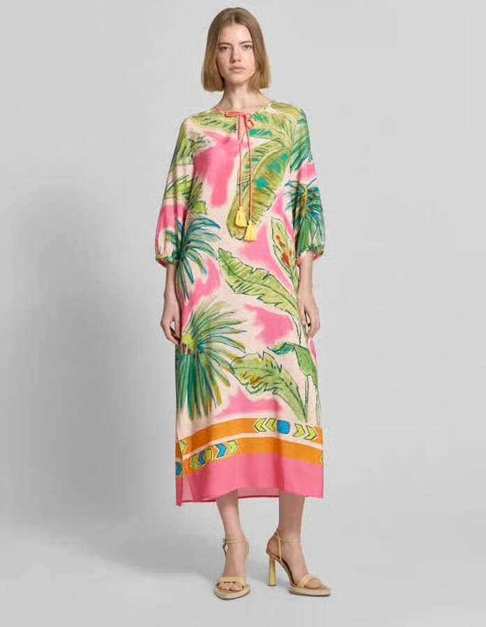 Emily Van den Bergh Tuniekjurk van viscose met tuniekkraag en kwastjes - Foto 2
