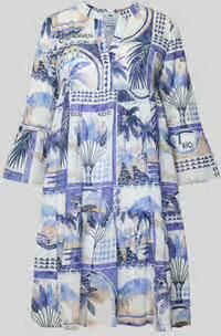 Emily Van den Bergh Tunikajurk in allover-look met V-hals