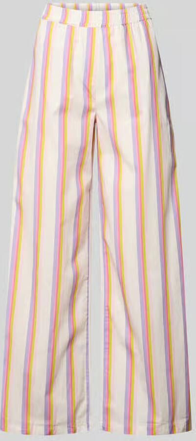 Emily Van den Bergh wide leg broek met elastische band - Foto 2