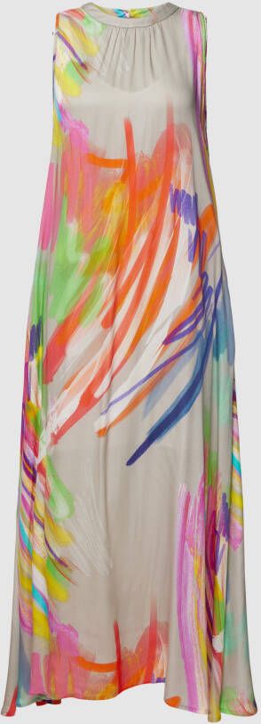 Emily Van den Bergh Maxi-jurk van viscose met all-over motief