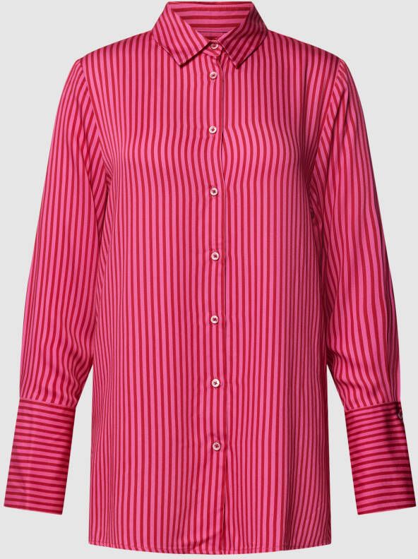 Emily Van den Bergh Overhemdblouse met streepmotief van viscose