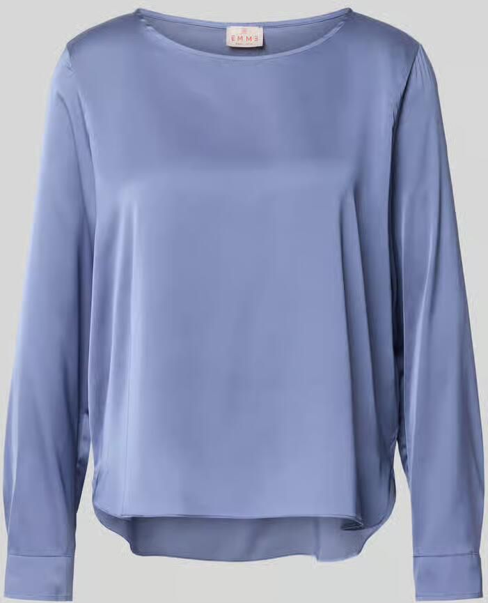 Emme Blouseshirt met ronde hals model 'CURSORE'