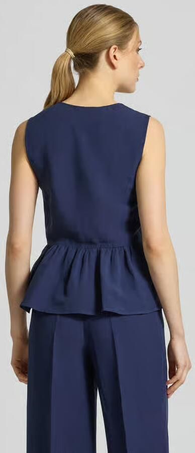 Emme Gilet met V-hals en peplum model 'ELMO' - Foto 3