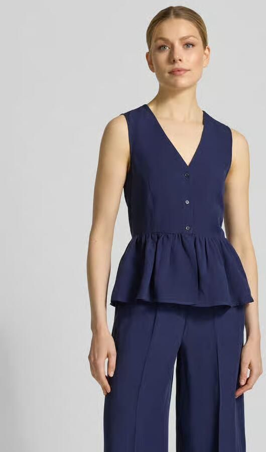 Emme Gilet met V-hals en peplum model 'ELMO' - Foto 2