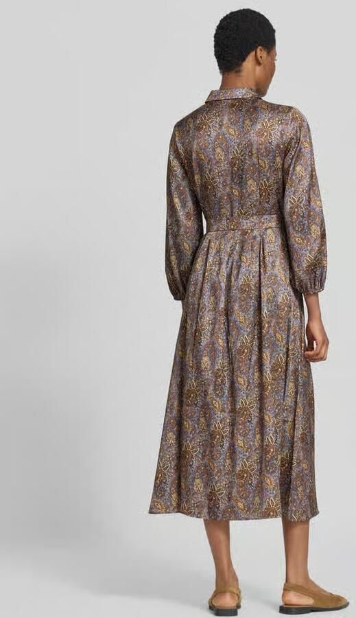 Emme Midi-jurk met tailleband model 'PASSO' - Foto 2