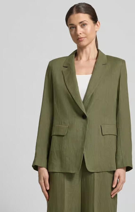 Emme regular fit blazer van linnen model 'VINCITA' - Foto 2