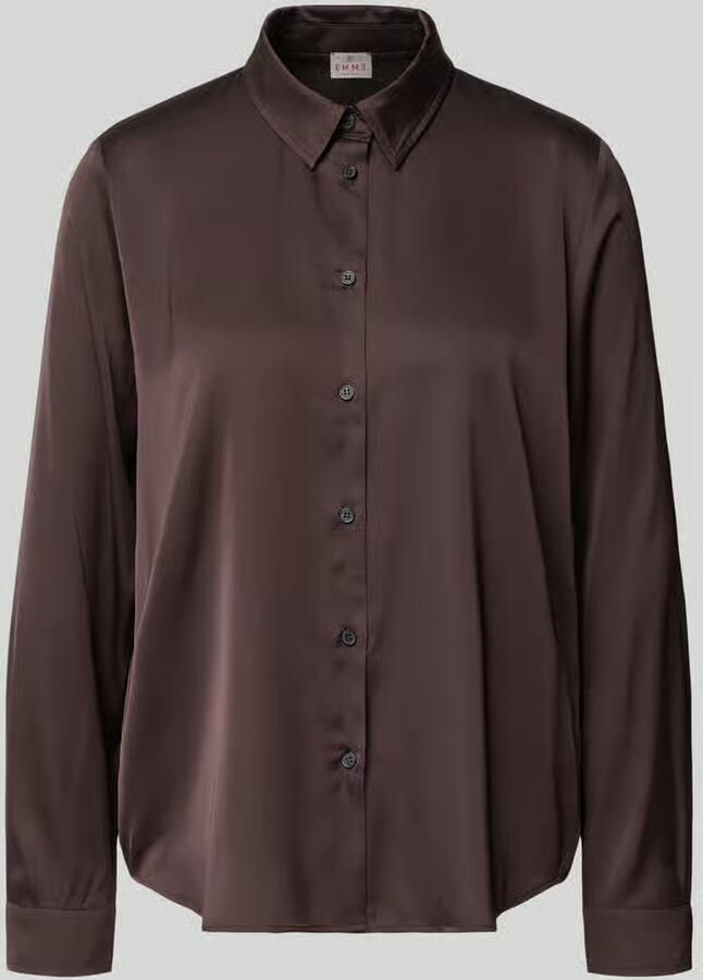 Emme regular fit blouse met knoopsluiting model 'EDRO'