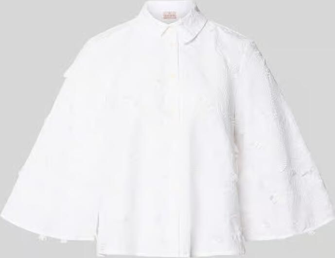 Emme regular fit blouse met stitchings model 'MAMICO'