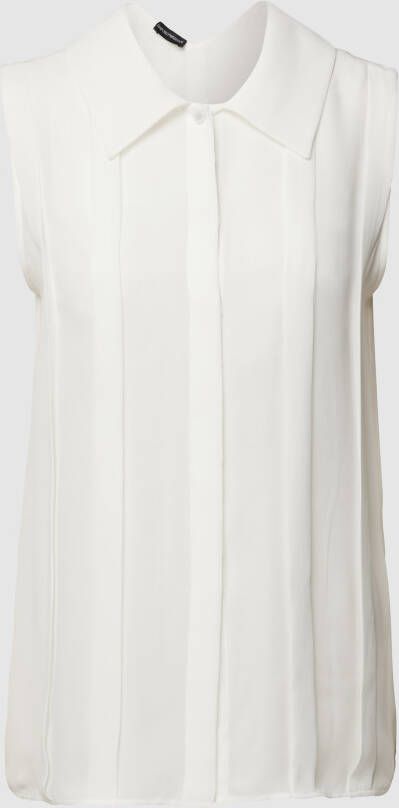 Emporio Armani Blousetop met platte plooien