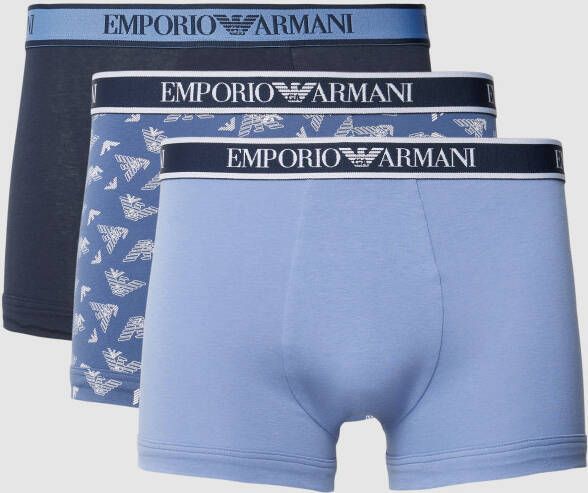 Emporio Armani Boxershort met elastische band met logo in een set van 3 stuks