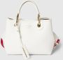 Emporio Armani Kleine MyEA Shopper Tas met Hertenprint en Gouden Details White Dames - Thumbnail 1