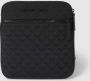 Emporio Armani Jacquard Aquila Schoudertas met Metalen Logo Black Heren - Thumbnail 2