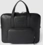 Emporio Armani Laptoptas met structuurmotief model 'Briefcase Clean Logo' - Thumbnail 1