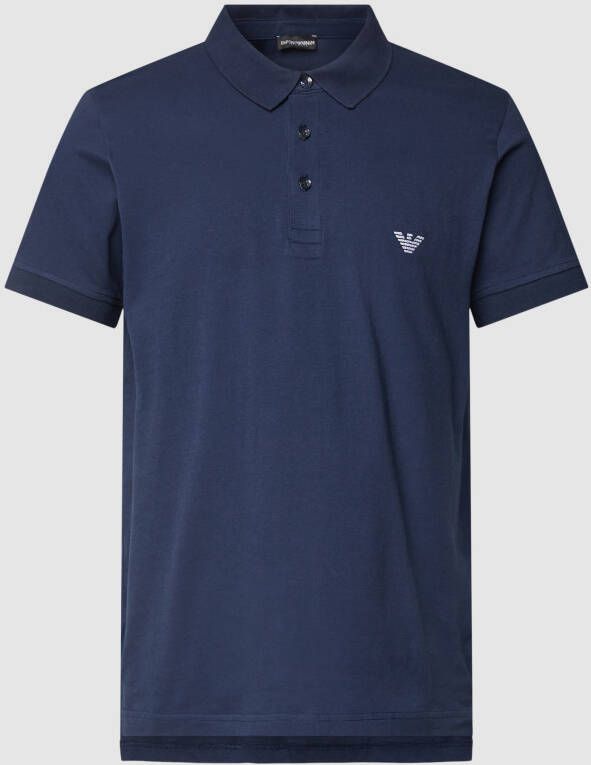 Emporio Armani Poloshirt met logostitching model 'BROIDERY'