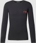 Emporio Armani Slim Fit T-Shirt met Lange Mouwen en Logo Print Black Heren - Thumbnail 2