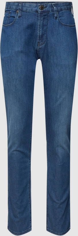 Emporio Armani 5 Zak Leggero Stretch Slim-Fit Jeans Blue Heren