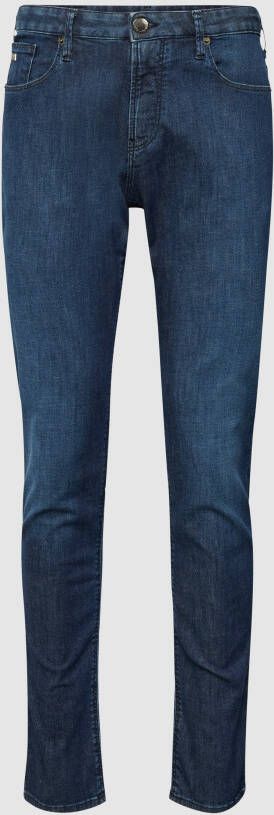 Emporio Armani Klassieke Straight Fit Jeans Blue Heren