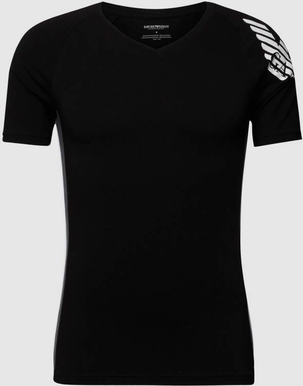 Emporio Armani Heren T-shirt van katoen Black Heren