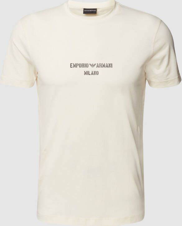 Emporio Armani T-shirt met labelprint