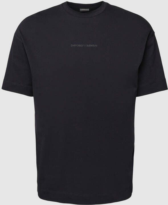 Emporio Armani Korte Mouw T-Shirt Blue Heren