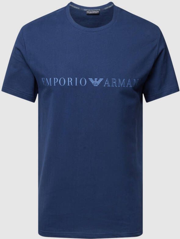 Emporio Armani T-shirt met labelprint model 'TERRY'