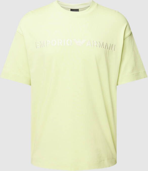 Emporio Armani T-shirt met labelstitching