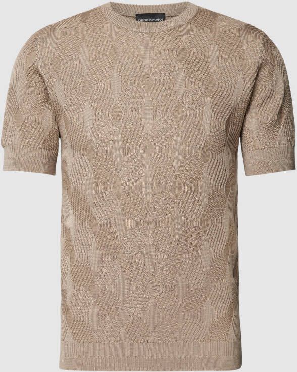 Emporio Armani T-shirt met structuurmotief