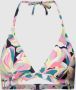 ESPRIT Women Beach voorgevormde triangel bikinitop blauw roze geel - Thumbnail 2