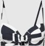 ESPRIT Women Beach voorgevormde beugel bikinitop Cube zwart wit - Thumbnail 2