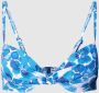 ESPRIT Women Beach voorgevormde beugel bikinitop blauw wit - Thumbnail 2