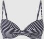 ESPRIT Women Beach voorgevormde gestreepte beugel bikinitop donkerblauw wit - Thumbnail 2