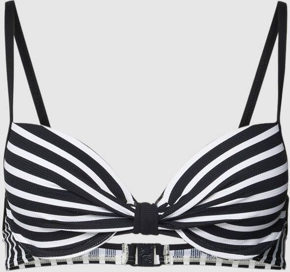 ESPRIT Women Beach voorgevormde beugel bikinitop zwart wit - Foto 2