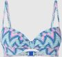 ESPRIT Women Beach voorgevormde beugel bikinitop blauw roze - Thumbnail 2